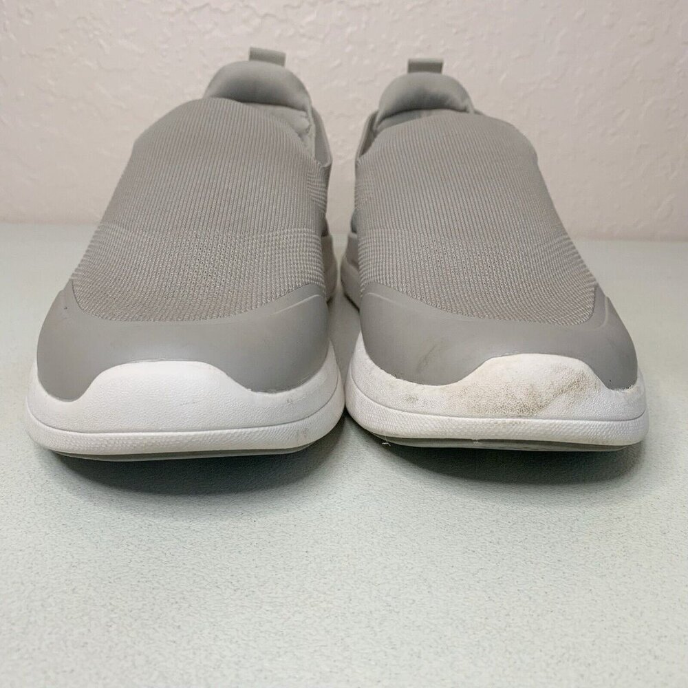 FitVille Marca Slip On Walking Sneaker Womens 10 Wide Light Khaki Gray Comfort - Picture 4 of 9